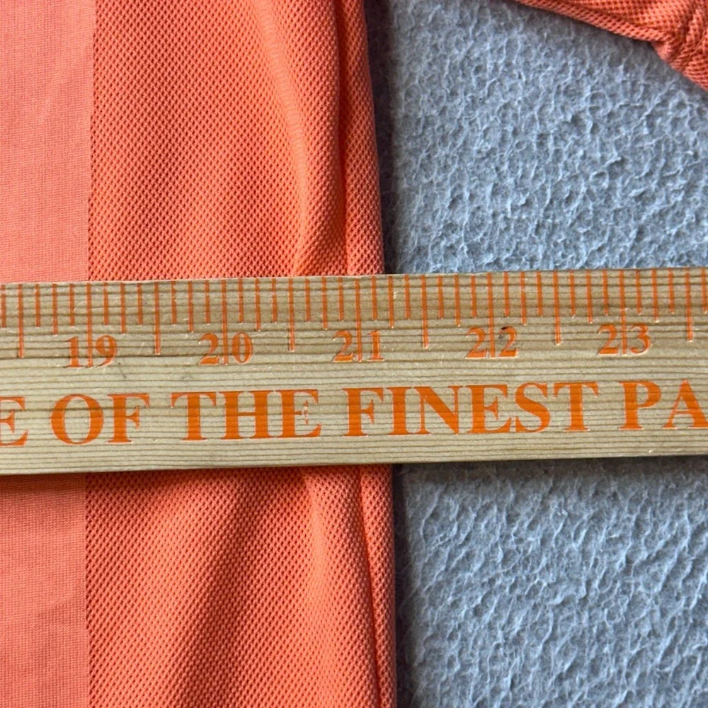 Nike Polo Shirt Mens M Orange Nike Golf Fit Dry Lochinvar Crest 256497-622 S/S